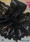 شال مشکی گلدوزی شده-شالستانshalestan-shalestan.ir-shal-scarf-maghnae-شال- روسری- مقنعه-فروشگاه شال و روسری-هدیه-روزمادر- روز دختر-ولنتاین